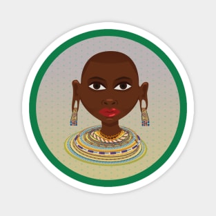 African Princess Magnet