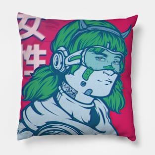 Retro Girl Pillow