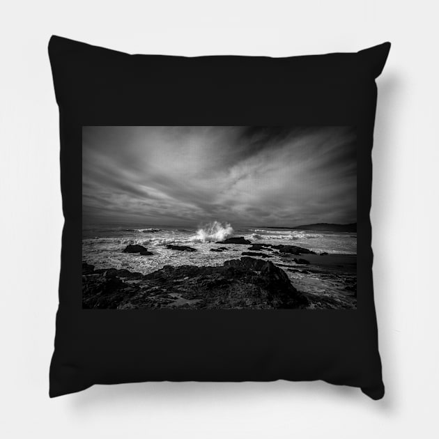 Pacific Ocean Waves Pillow by dawn2dawn