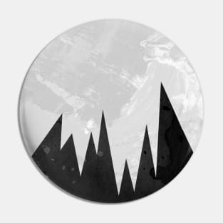 Negative Moon - Geometric & Polygon Pin