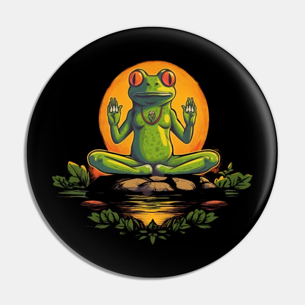 Yoga is even cuter with a happy frog pose Pin by Pixel Poetry