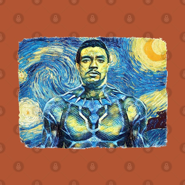 Black Panther Van Gogh Style by todos