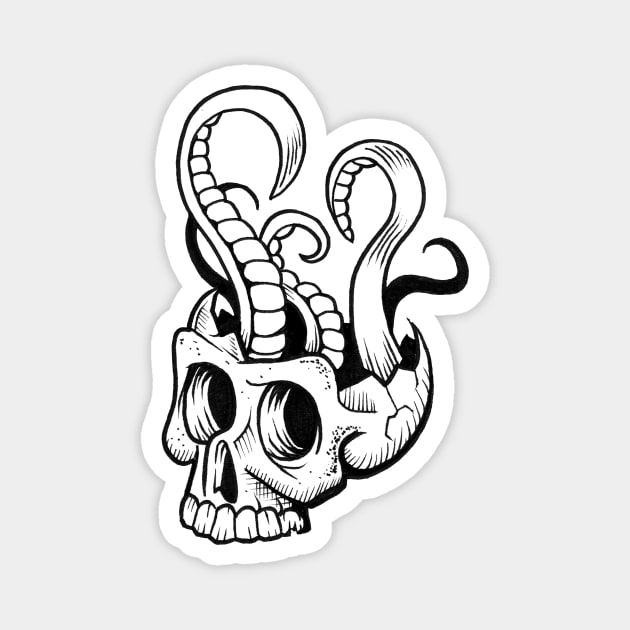 Tentacle Skull Magnet by AfrAsian-Mafia