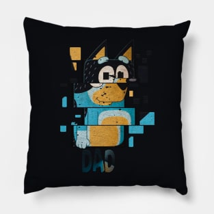 bluey dad Pillow