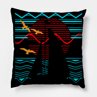 Sailing with the Birds Pillow