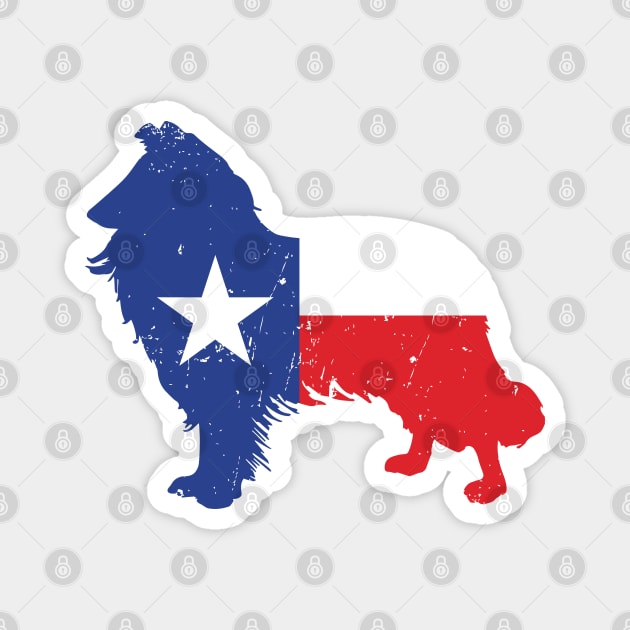 Lone Star State, Lone Star Flag, Texas State Flag, Texas, College Station, Reville, Collie Magnet by TheShirtGypsy