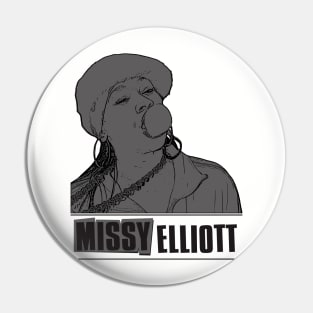 Missy elliott // Black Retro Pin