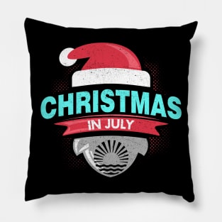 'Christmas In July Tropical' Hilarous Santa Gift Pillow