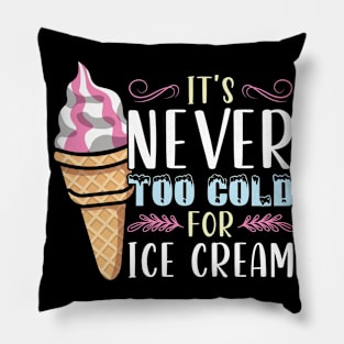 It's never to cold for Ice Cream Pillow