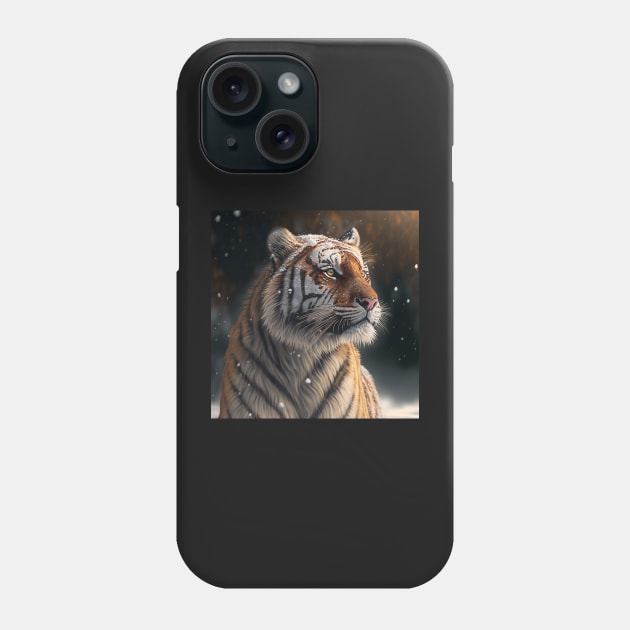 Winter Tiger Magic Phone Case by Abili-Tees