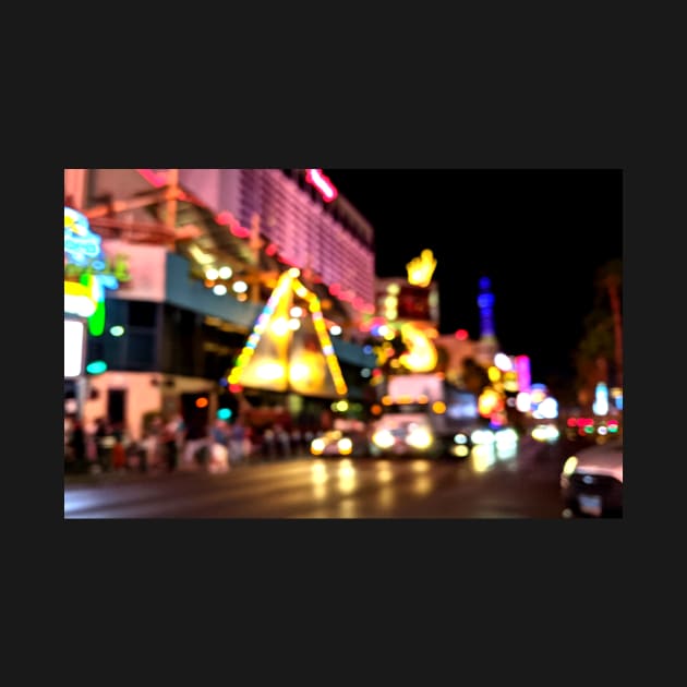 Night Drive Neon Blur Las Vegas 3 by fionatgray