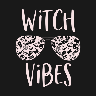 Witch Vibes Cute Funny Mystical Spooky Halloween Pastel Goth T-Shirt