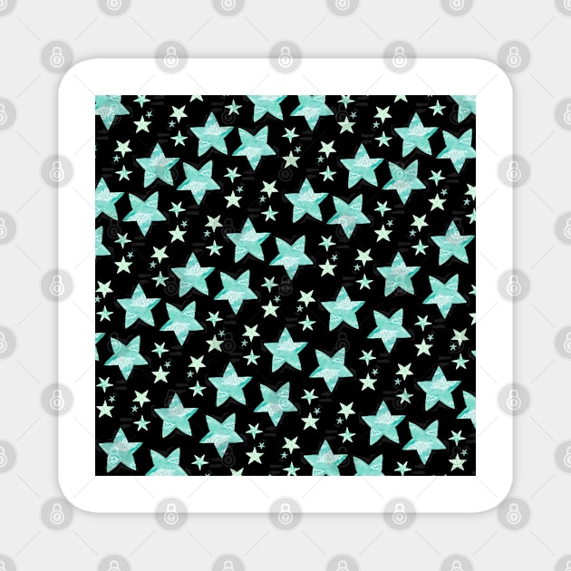 Twinkle little green stars in the dark Magnet by EmilieGeant