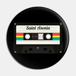 Saint Asonia / Cassette Tape Style Pin