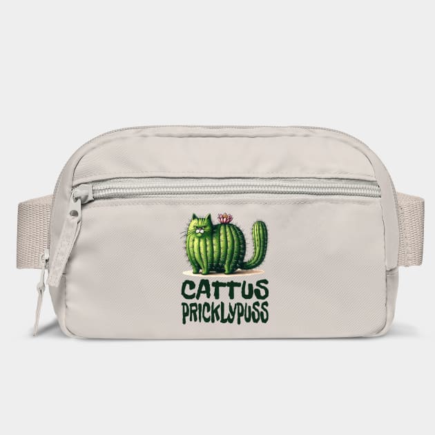 Cat Cactus: The Cattus Pricklypuss funny cat succulent design by Luxinda