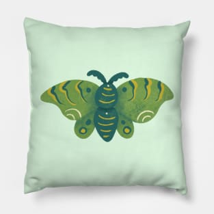 Large Green Moth Pillow