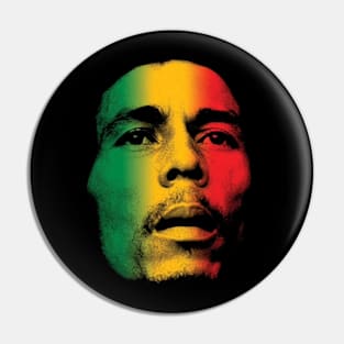 Bob Marley Face Pin