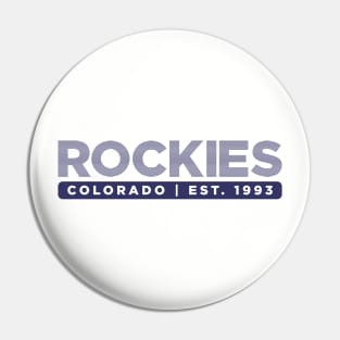 Rockies #1 Pin