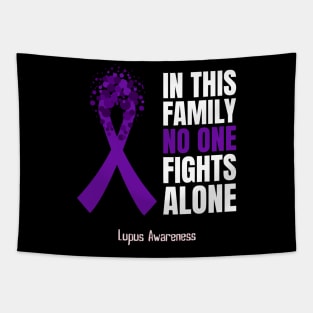 Lupus Awareness Purple Ribbon Tapestry