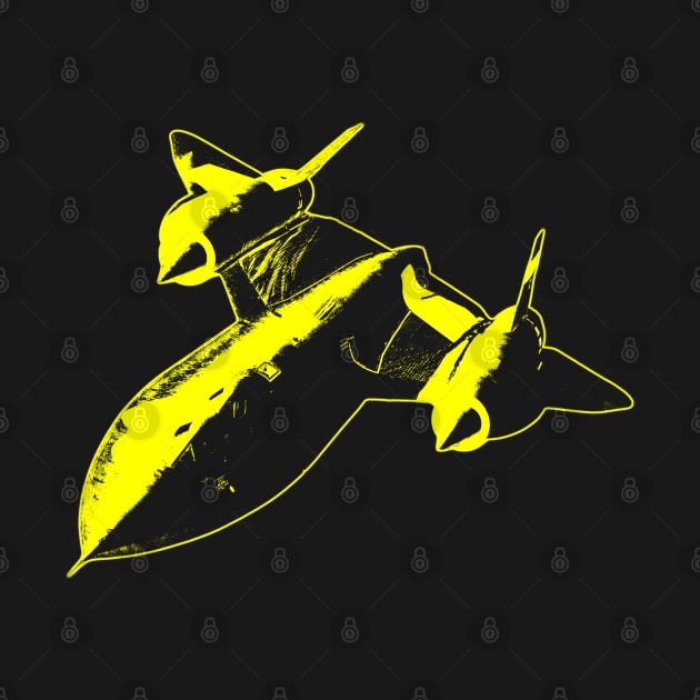 Lockheed SR-71 Blackbird - Yellow Design by PlaneJaneDesign