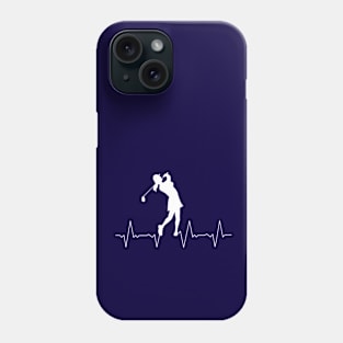 Golf Heartbeat White Phone Case