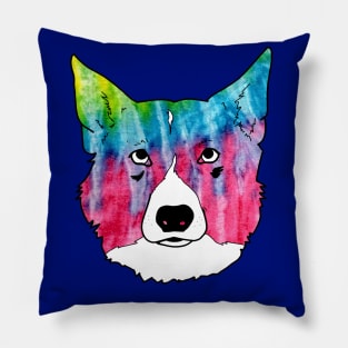 Tie Dye Doggo Version 2 Pillow