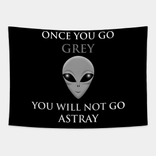 Once You Go Grey, You Will Not Go Astray Tapestry