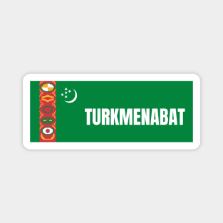 Turkmenabat City in Turkmenistan Flag Magnet