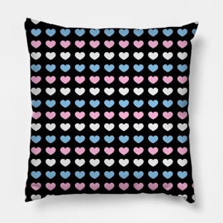 Transgender Hearts Pattern Pillow