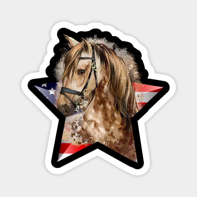 american horse Magnet by pranata