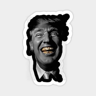 Donald Trump Gold Grill Magnet
