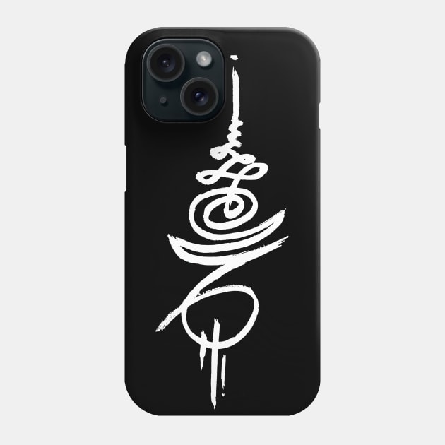 Unique Zodiac Unalome Capricorn Birthday Dec-Jan Elegant Zen Goth Phone Case by Whimsical Splendours