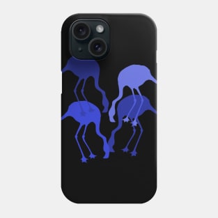 Blue Flamingo Animal Pattern Phone Case