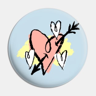 Cupid's Arrow in My Heart Pin