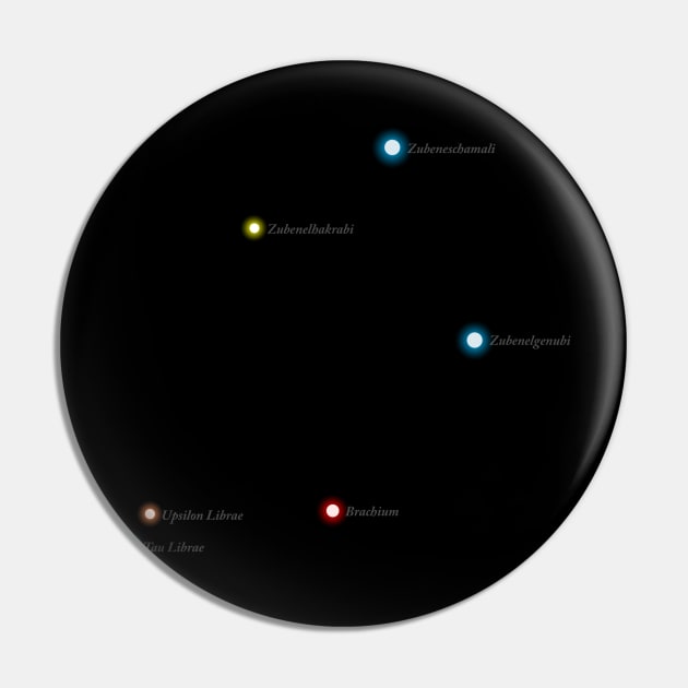 Constellation Libra Pin by GloopTrekker