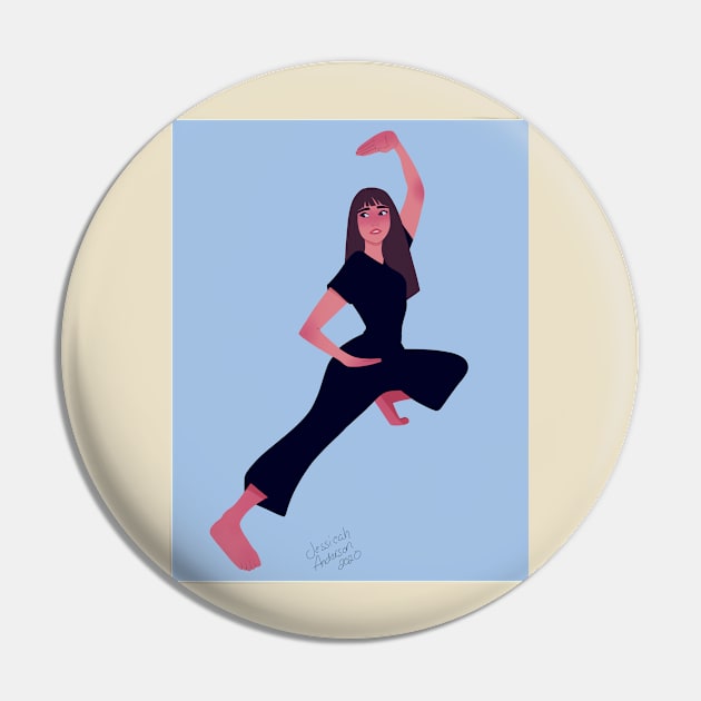 Karate girl Pin by JessySketchy