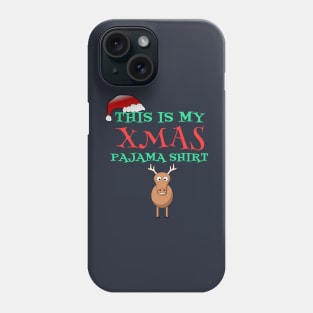 This Is My Xmas Pajama Shirt Funny Cartoon Deer Gift Phone Case