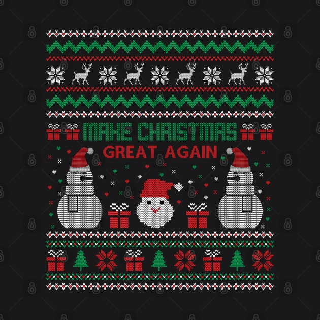 Make Christmas Great Again Ugly sweater by MZeeDesigns