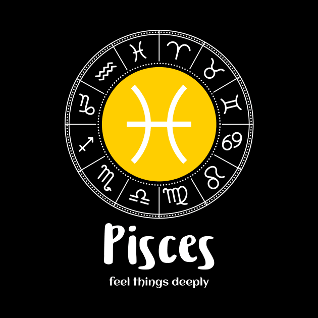 Pisces zodiac sign feel things deeply by Science Puns