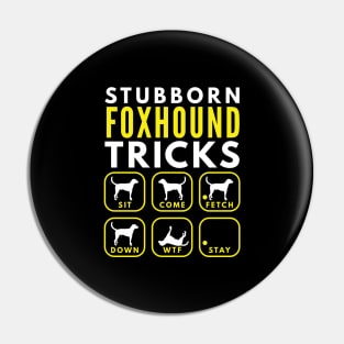 Stubborn Foxhound Tricks - Dog Training Pin