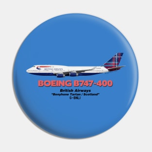 Boeing B747-400 - British Airways "Benyhone Tartan / Scotland" Pin