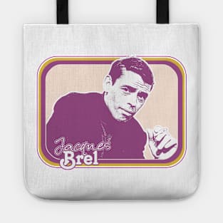 Jacques Brel // Original Retro Style Fan Design Tote