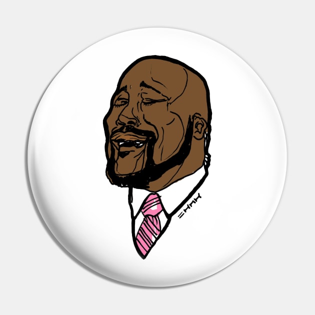 Shaq Singing Meme Tee Pin by sketchnkustom