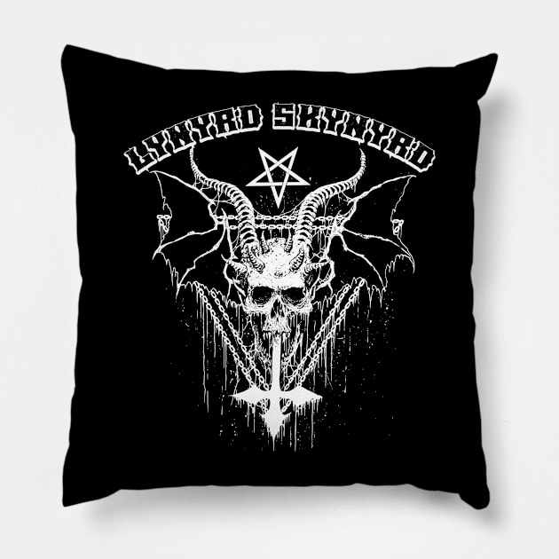 Lynyrd Skynyrd metal Pillow by Lulabyan