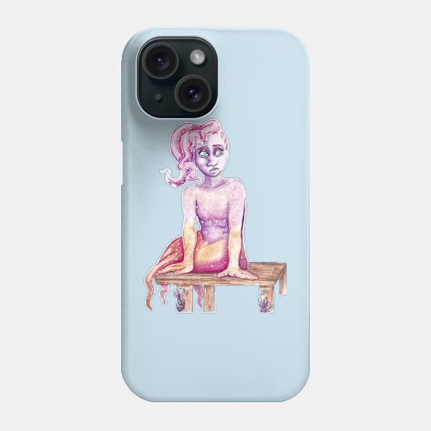 Strawberry squid Phone Case by volkanic-ash