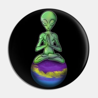 Yoga Zen Alien Pin