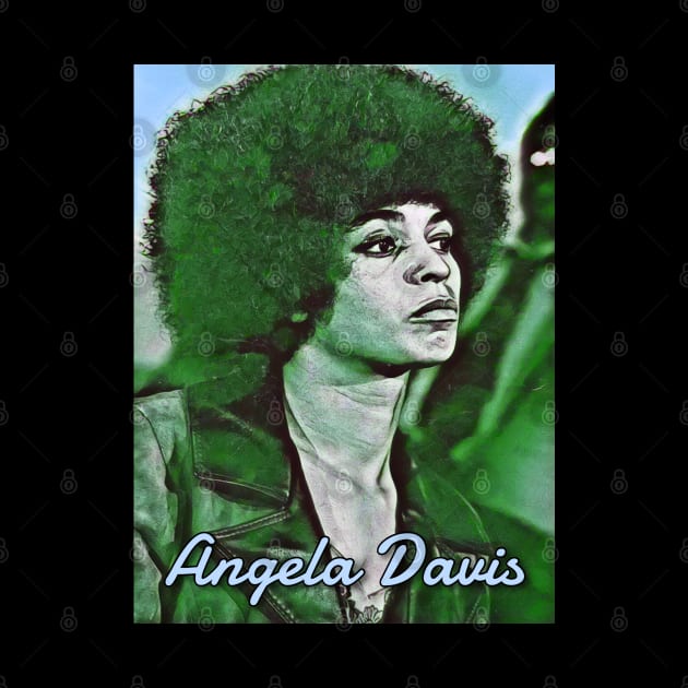 Angela Davis (B) by BlackOzean