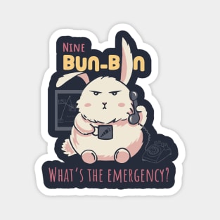 Nine Bun Bun Emergency Bunny Magnet