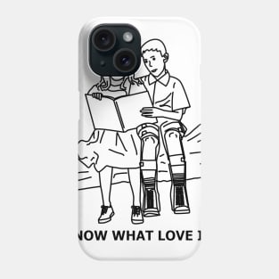 i know what love is forrest gump Phone Case