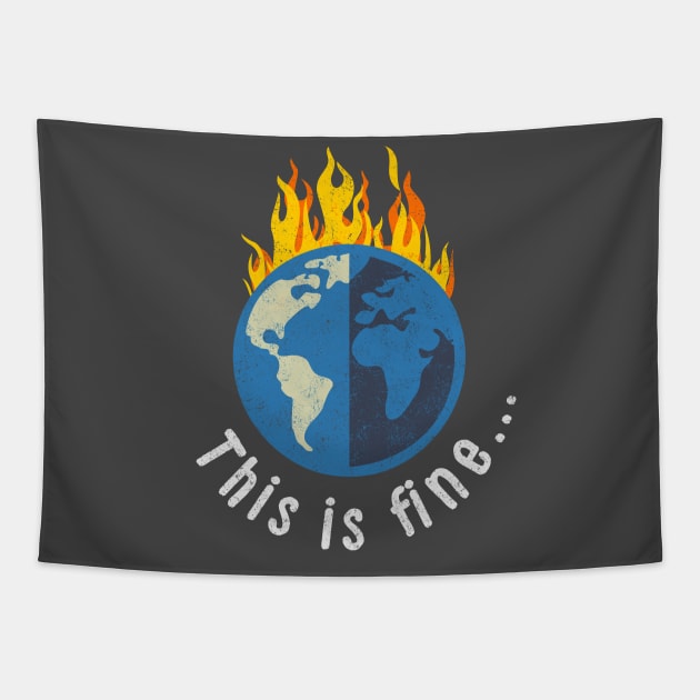 This is fine flaming Earth Tapestry by PaletteDesigns